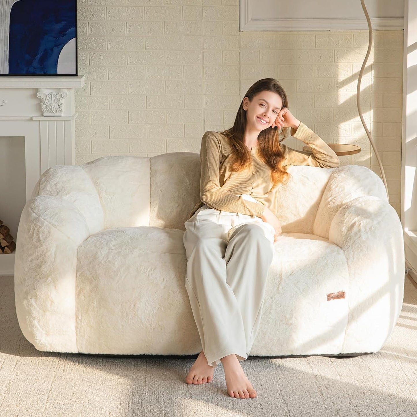 Cozy Floral Bean Bag Chair