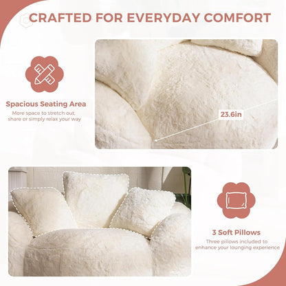 Cozy Floral Bean Bag Chair